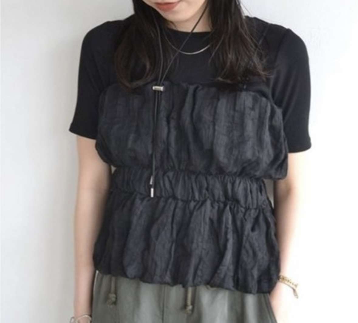 ビスチェ　ふんわりチュールビスチェTシャツセット