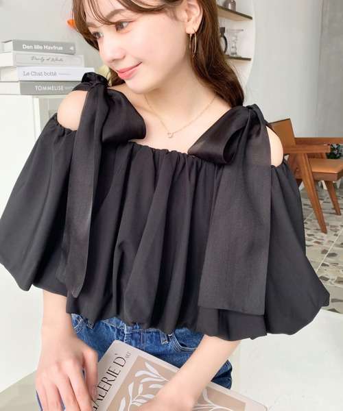 ビスチェ　夏色シフォンビスチェトップス