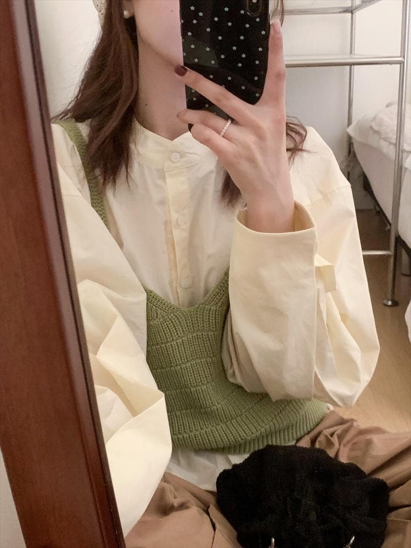 ビスチェ　クラシカルニットビスチェ