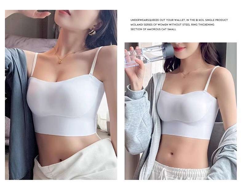 立体シルエット シームレスビスチェ