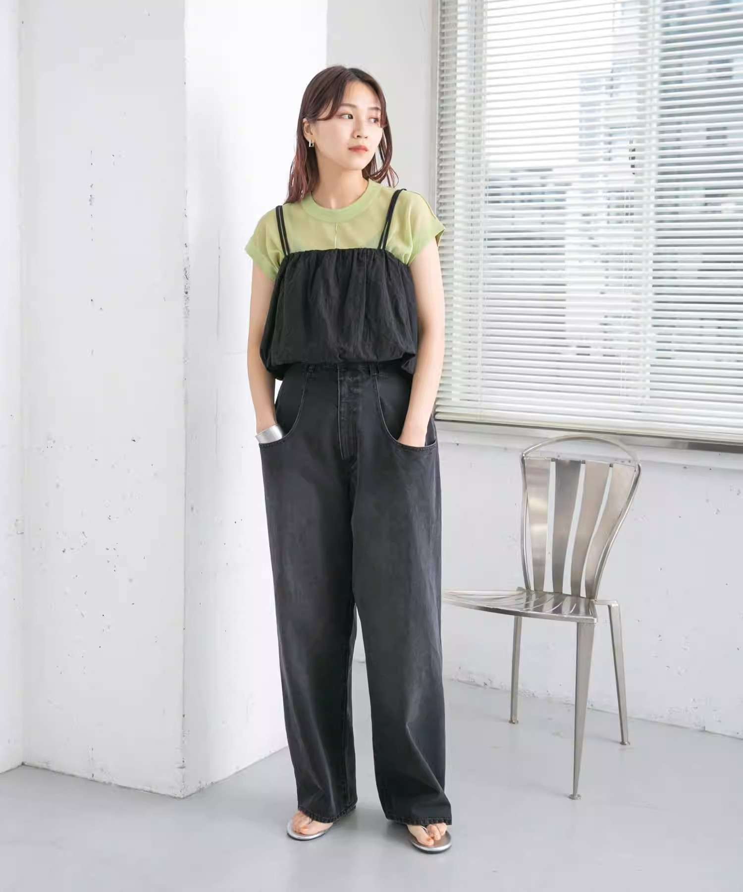ふわり軽やかビスチェキャミソール