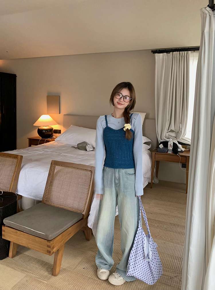 ビスチェ　かぎ針編みビスチェトップス