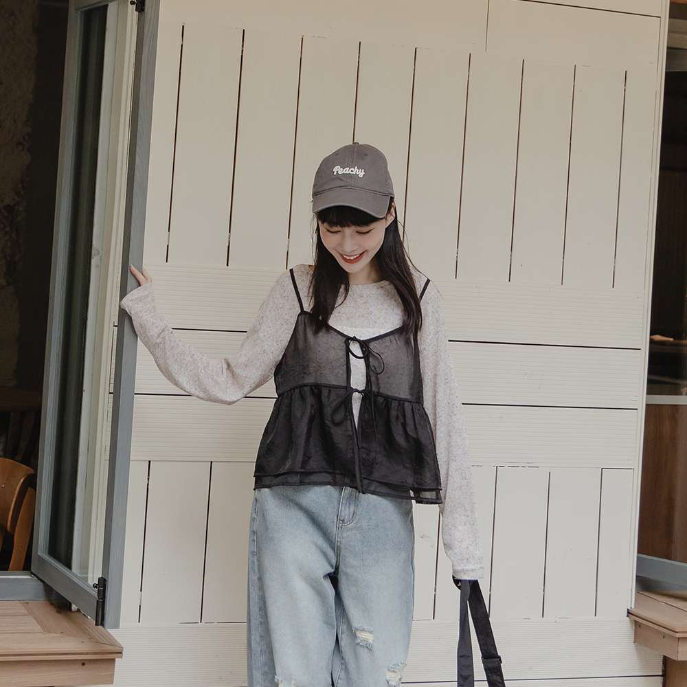 フェミニンレイヤードビスチェ