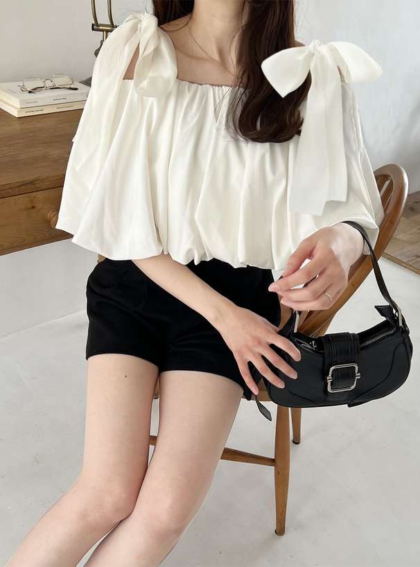 ビスチェ　夏色シフォンビスチェトップス