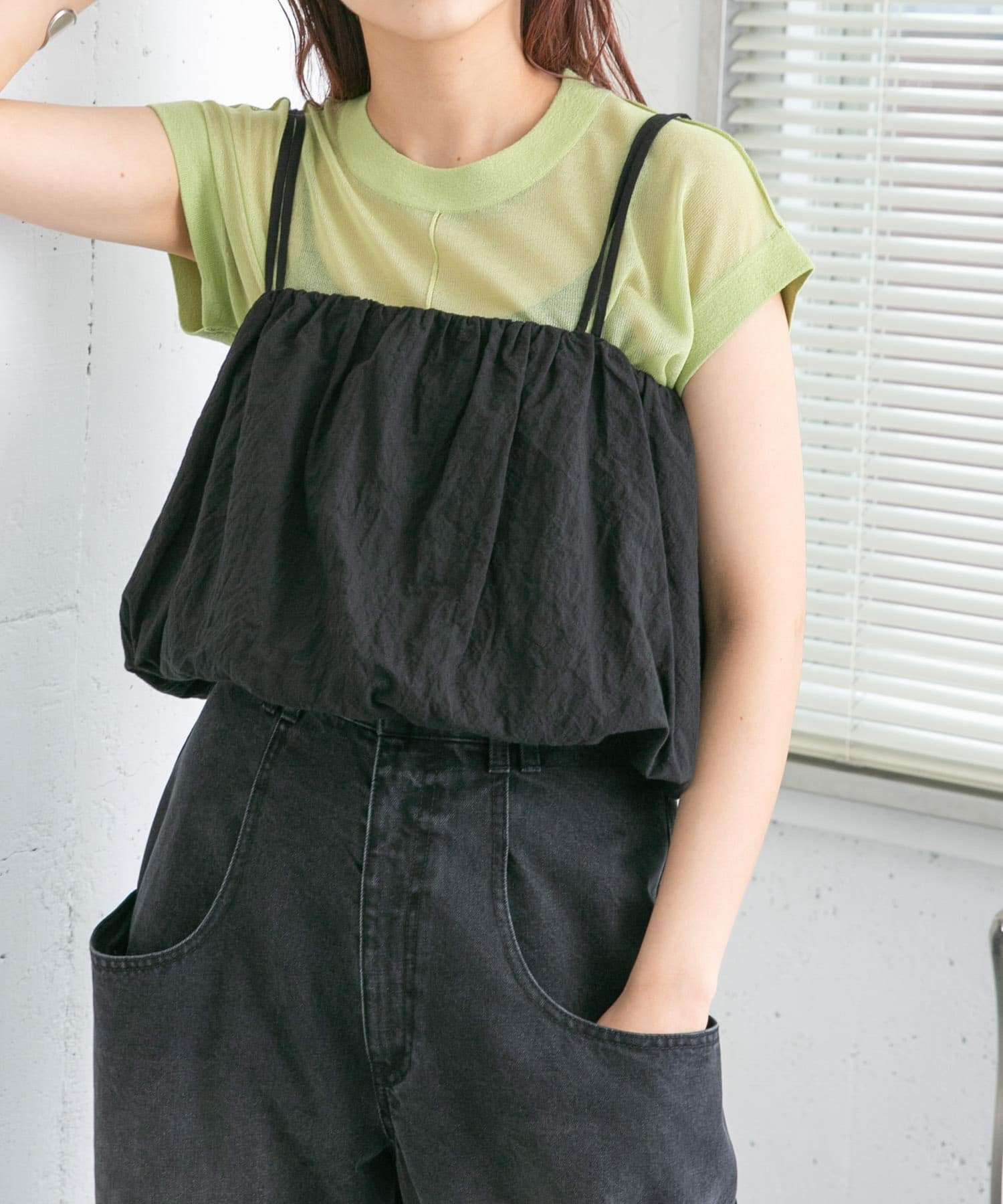ふわり軽やかビスチェキャミソール
