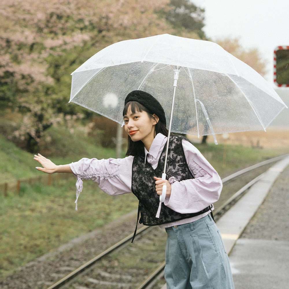 ビスチェ　花柄刺繍チュールビスチェ