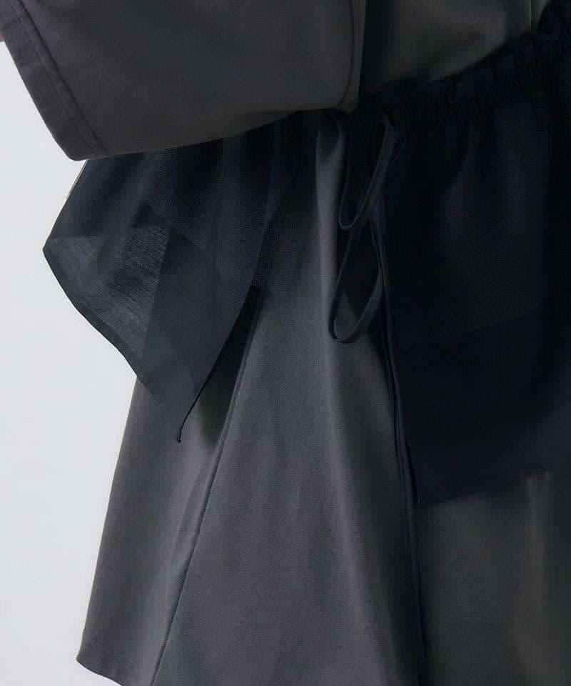 ビスチェ　重ね着風フリルビスチェ・シンプルTシャツ