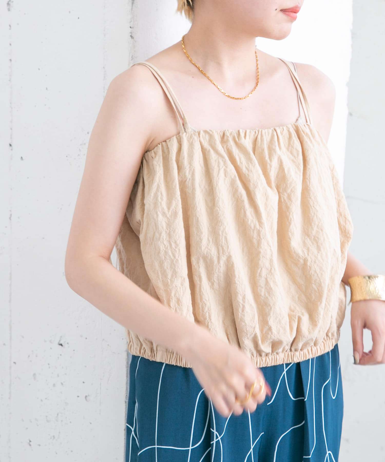 ふわり軽やかビスチェキャミソール