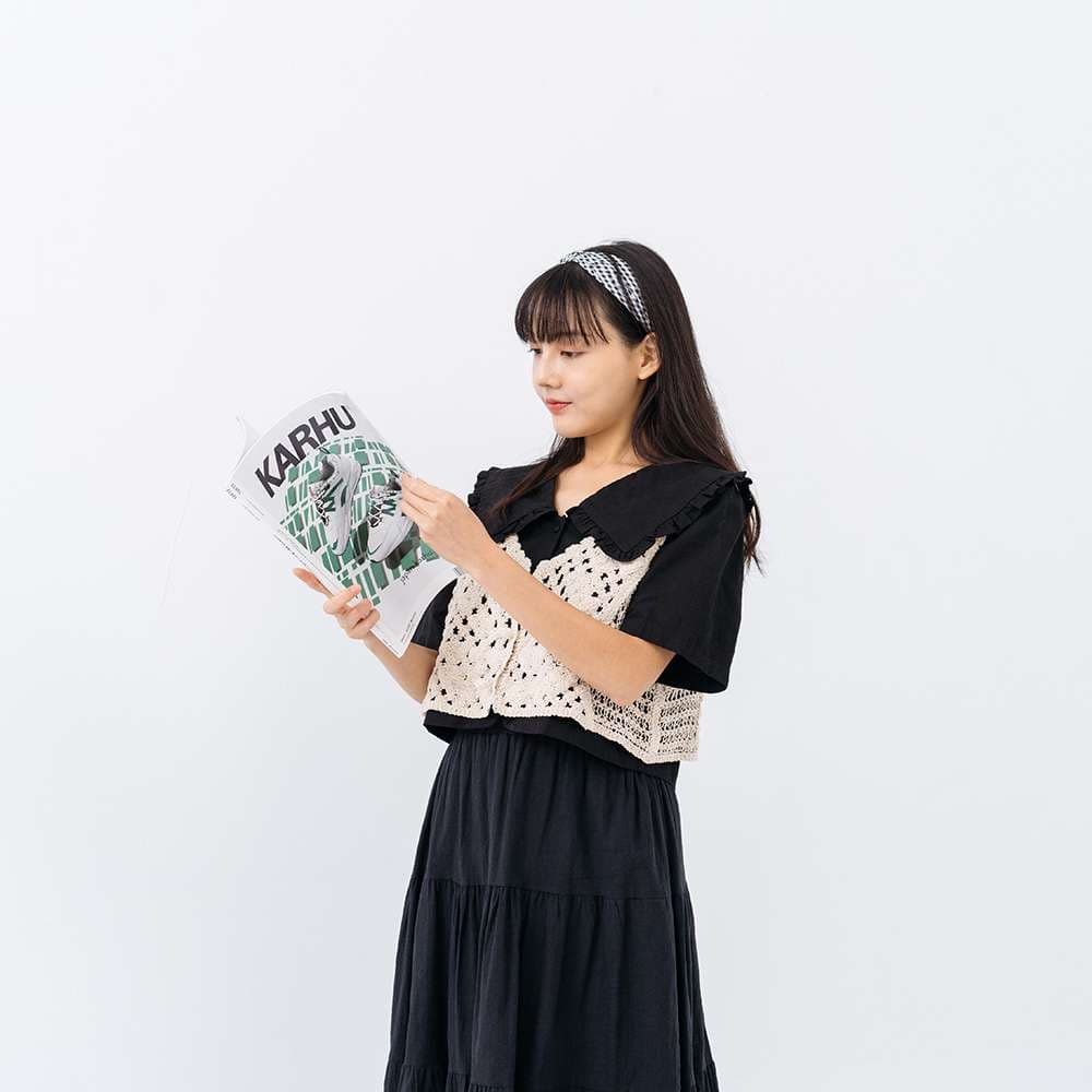ビスチェ　かぎ針編みベストニットビスチェ