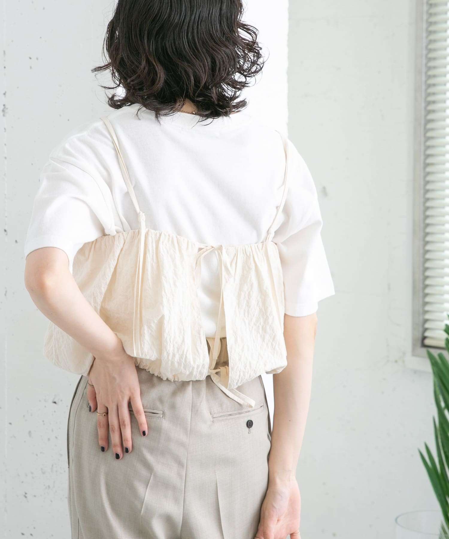 ふわり軽やかビスチェキャミソール