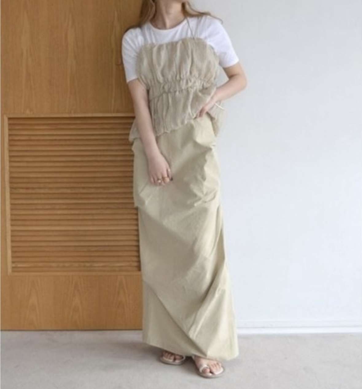 ビスチェ　ふんわりチュールビスチェTシャツセット