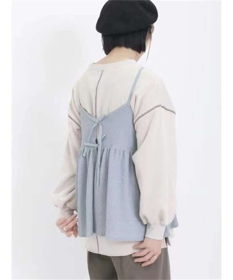 ビスチェ　ふんわりキャミソール風ギャザービスチェ